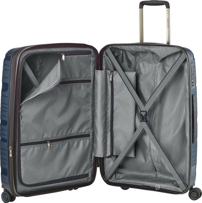 Walizka średnia - poszerzana Travelite Motion 67 cm granatowa, zdjęcie 3
