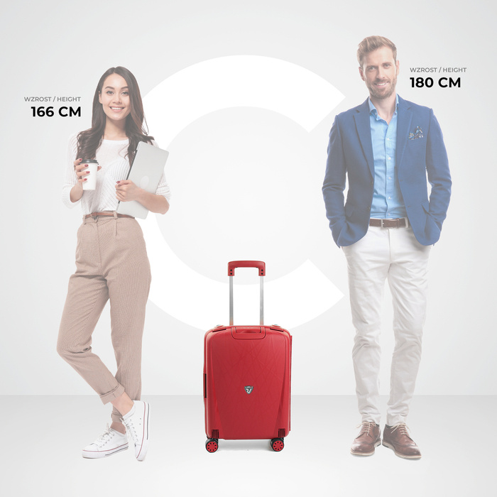 Walizka kabinowa Roncato Light 55 cm - czerwona, zdjęcie 8