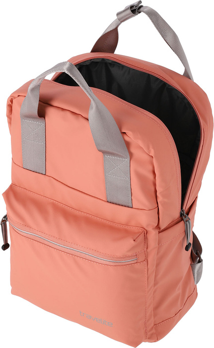 Plecak miejski wodoodporny Travelite Basics 11L - koralowy, zdjęcie 3
