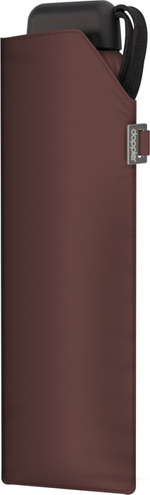 Parasol kieszonkowy Doppler Carbonsteel Mini Slim Dark Chocolate