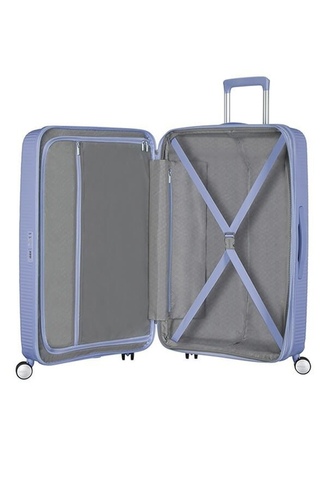 Walizka American Tourister Soundbox 67 cm powiększana niebieska, zdjęcie 2