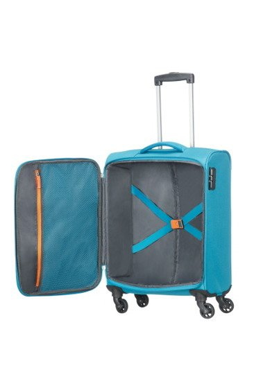 Walizka American Tourister Funshine 55 cm na 4 kółkach niebieska, zdjęcie 2
