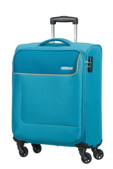 Walizka American Tourister Funshine 55 cm na 4 kółkach niebieska, zdjęcie 9