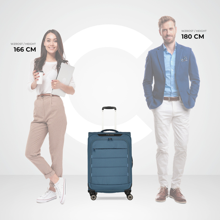 Walizka średnia Travelite Skaii 67 cm niebieska, zdjęcie 8
