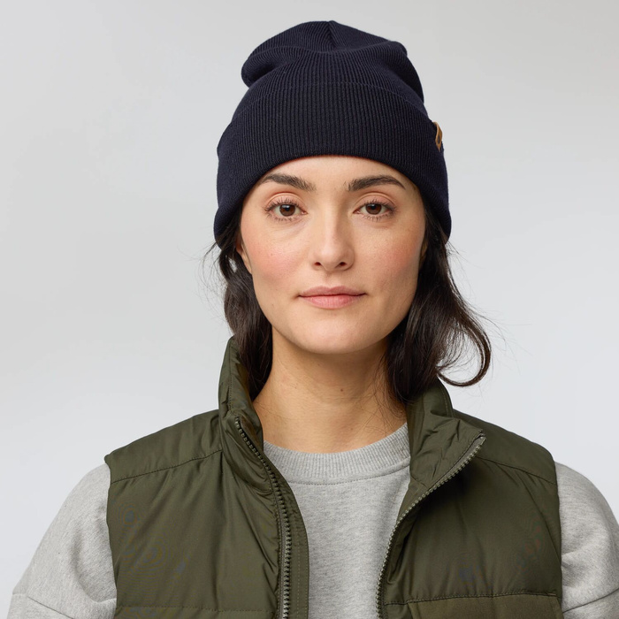 Czapka wełniana Fjallraven Classic Knit Hat - dark navy, zdjęcie 4