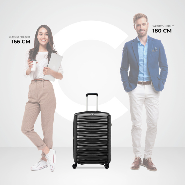 Walizka średnia Roncato Wave 66 cm Czarna, zdjęcie 9