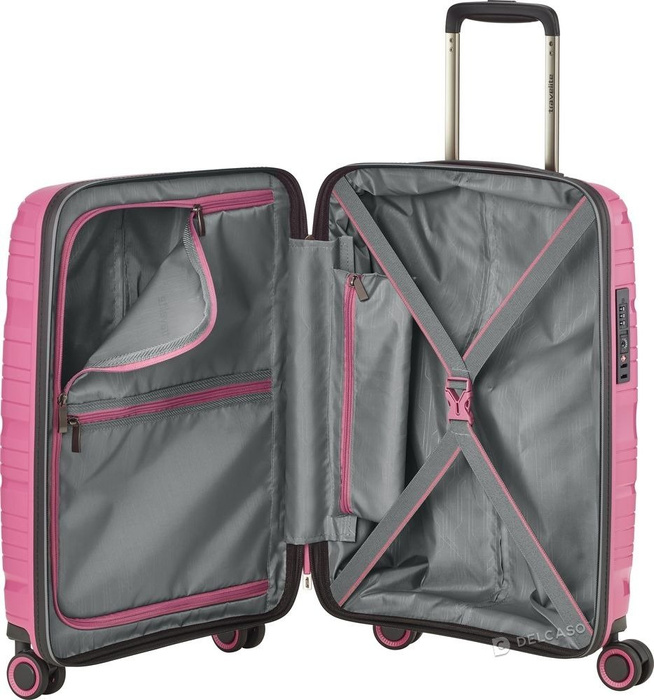 Walizka kabinowa Travelite Motion 55 cm mała różowa, zdjęcie 3
