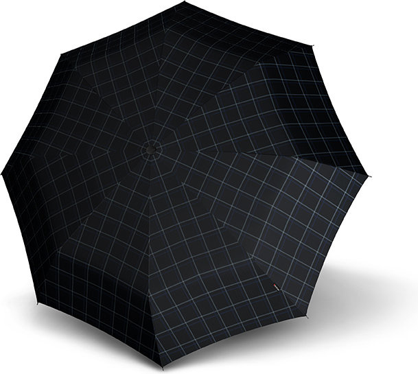 Parasol automatyczny Knirps T.200 Medium Duomatic Black and Blue Check, zdjęcie 2