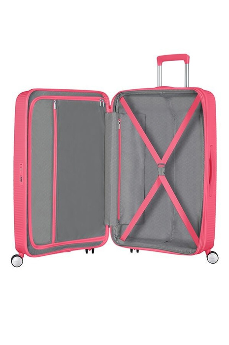 Walizka American Tourister Soundbox 67 cm powiększana różowa, zdjęcie 2