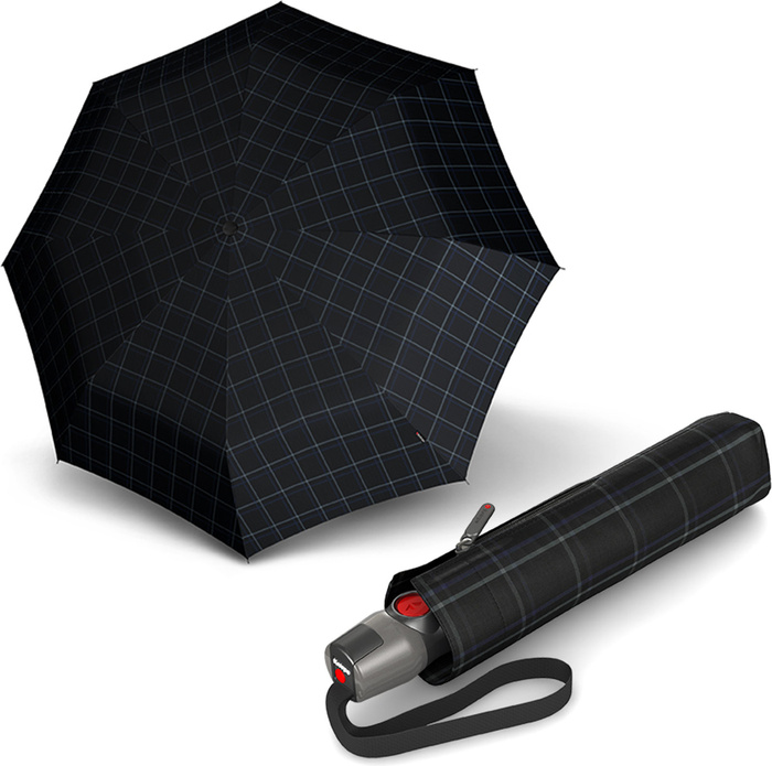 Parasol automatyczny Knirps T.200 Medium Duomatic Black and Blue Check