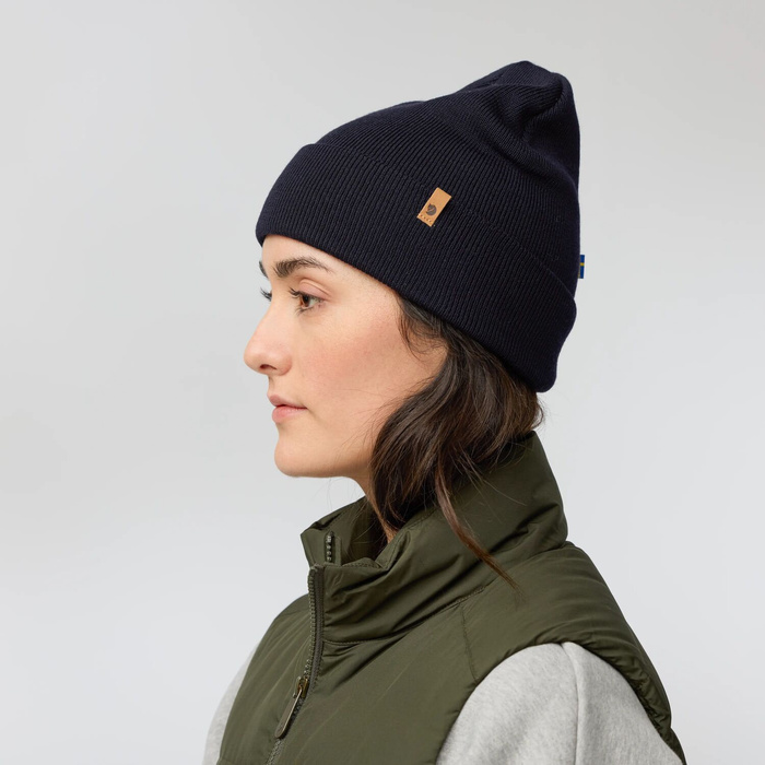 Czapka wełniana Fjallraven Classic Knit Hat - Black, zdjęcie 4