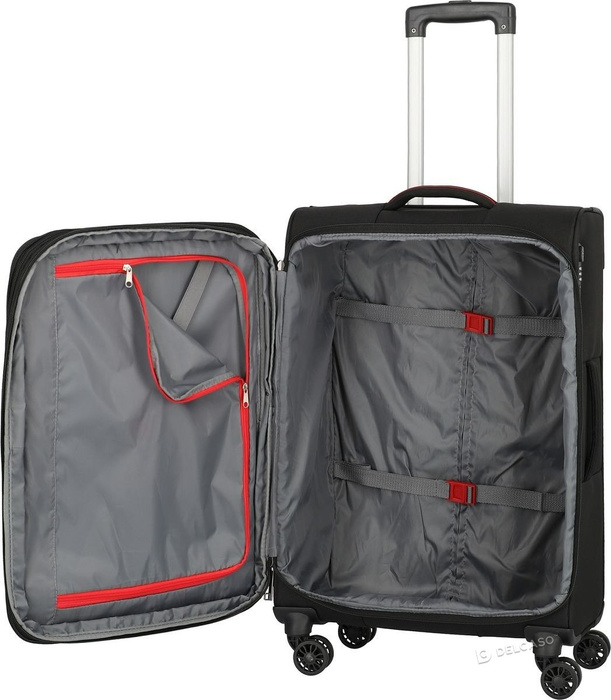 Walizka średnia Travelite Mako 66 cm czarna, zdjęcie 3