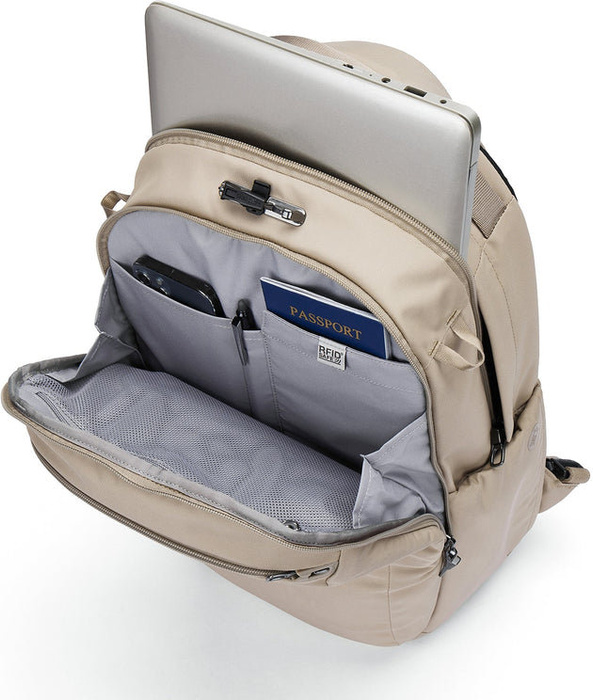 Plecak antykradzieżowy Pacsafe V 26L Beżowy, zdjęcie 6