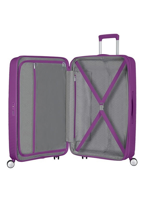 Walizka American Tourister Soundbox 67 cm powiększana fioletowa, zdjęcie 2
