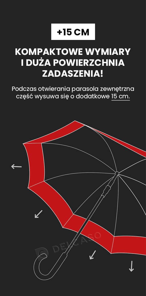 Parasol długi automatyczny Pierre Cardin Allonge
