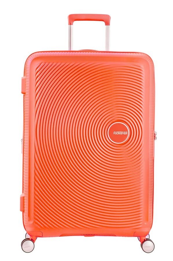 Walizka kabinowa American Tourister Soundbox 55 cm powiększana czerwona