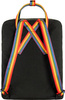 Plecak miejski Fjallraven Kanken Rainbow - Black/ Rainbow Pattern